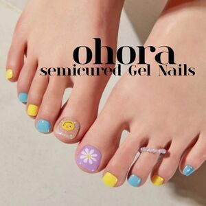 💅OHORA P WITTY Semicure Gel Pedicure [NIB] "discontinued"